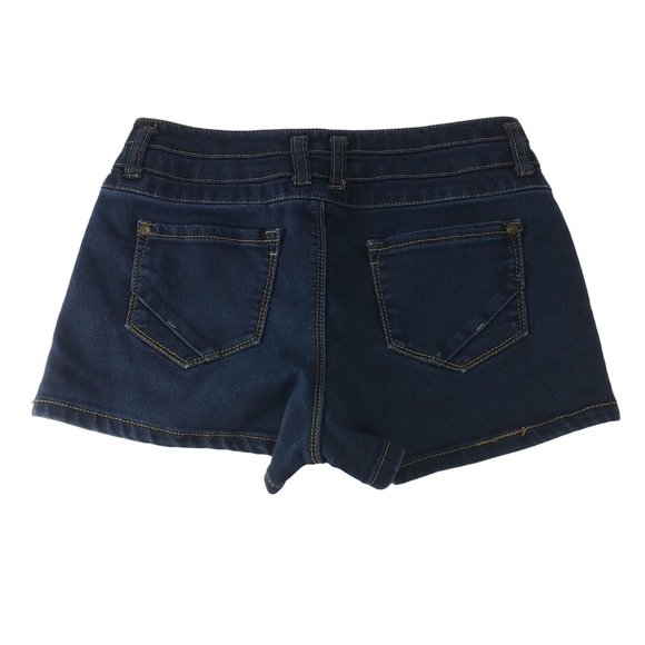 Women's Blue Spice Dark Blue Jean Shorts Sz.7 - Picture 2 of 4